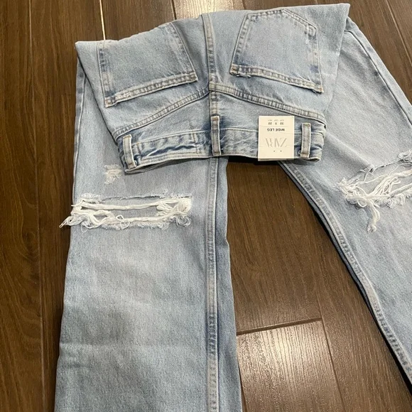 Zara blogger ripped blogger jeans